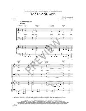 James E. Moore: Taste and See