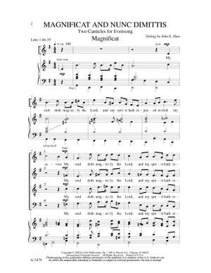 John E. Hare: Magnificat and Nunc dimittis Product Image