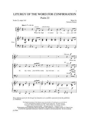 Nicholas Palmer: Liturgy of the Word for Confirmation