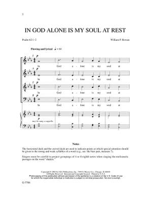 William Rowan: In God Alone Is My Soul at Rest