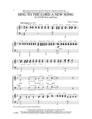 Willis Barnett: Sing to the Lord a New Song