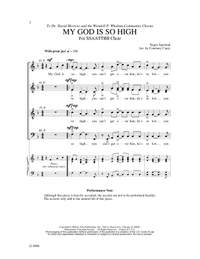 Courtney D. Carey: My God Is So High