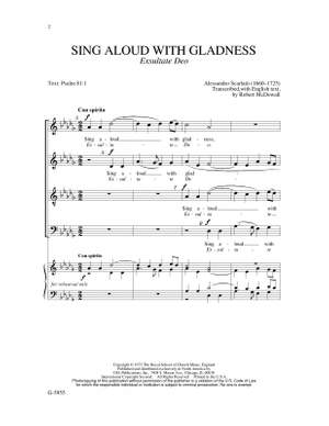 Alessandro Scarlatti: Sing Aloud with Gladness