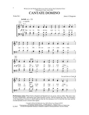 James Chepponis: Cantate Domino