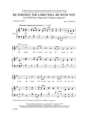 Roy L. Belfield, Jr.: Be Strong! The Lord Will Be with You