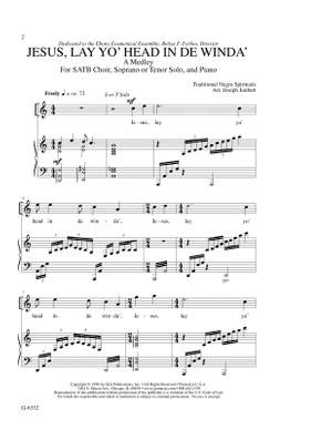 Joseph Joubert: Jesus, Lay Yo' Head in De Winda'