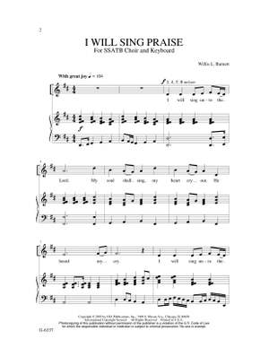 Willis Barnett: I Will Sing Praise