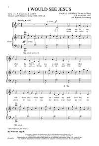 L. P. Breedlove: I Would See Jesus