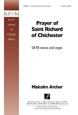 Malcolm Archer: Prayer of Saint Richard of Chichester