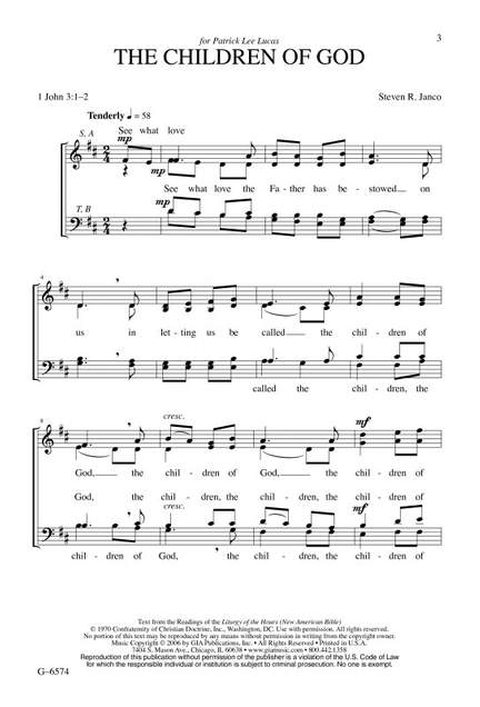Steven Janco: Children of God, The | Presto Music