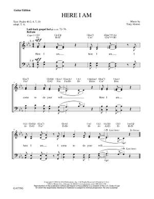 Tony Alonso: Here I Am - Guitar Part