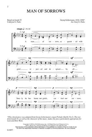 Georg Goltermann Man Of Sorrows Presto Sheet Music