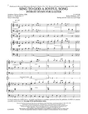 Lynn Trapp_Robert Williams: Sing to God a Joyful Song