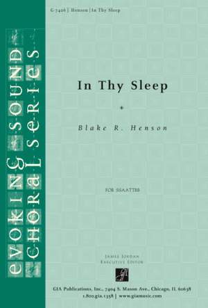 Blake R. Henson: In Thy Sleep