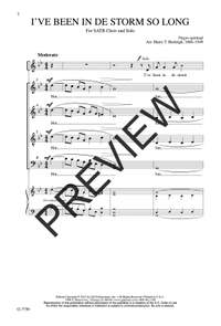 Harry T. Burleigh: I've Been in de Storm So Long