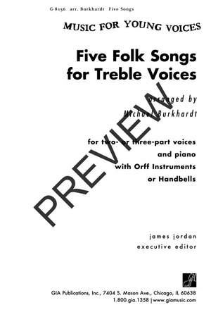 Michael Burkhardt: Five Folk Songs for Treble Voices