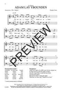 Douglas Green: Adam Lay Ybounden