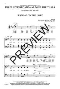 Wendell Whalum: Three Congregational Folk Spirituals