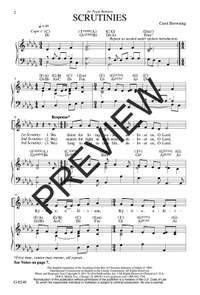 Carol Browning: Scrutinies and Kyrie