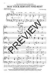 Carol Browning: May Your Servant Find Rest