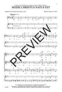 Blake R. Henson: Hodie Christus natus est