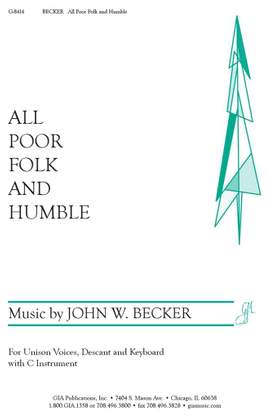John W. Becker: All Poor Folk and Humble