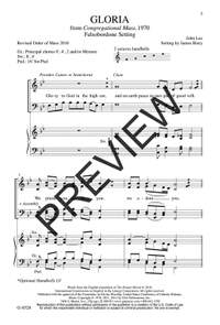 John Lee: Two Settings of Gloria from Congregational Mass