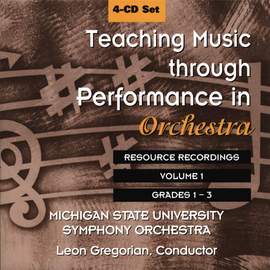 Leon Gregorian: Teaching Music through perf. in Orchestra, Vol. 1