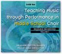 Teaching Music through perf in Middle School Choir