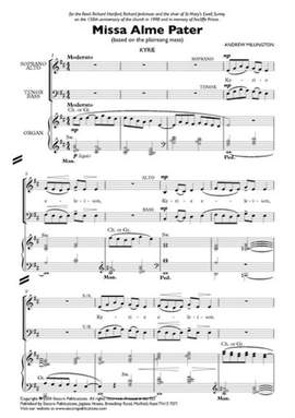 Andrew Millington: Missa Alme Pater