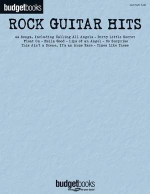 Rock Guitar Hits - Budget Book: Budget Books