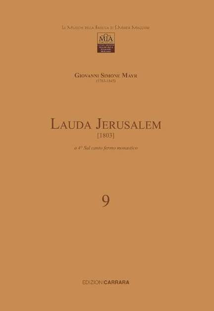 Mayr, J S: Lauda Jerusalem Vol. 9