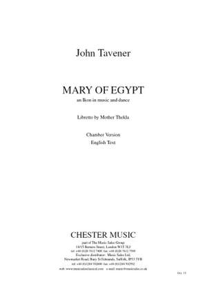 John Tavener: Mary Of Egypt