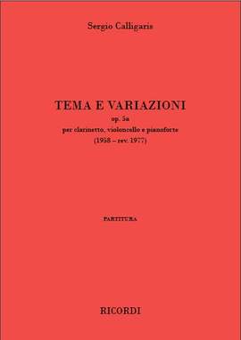 Sergio Calligaris: Tema e variazioni op. 5a