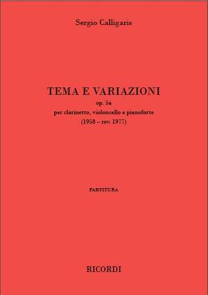 Sergio Calligaris: Tema e variazioni op. 5a