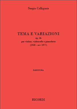 Sergio Calligaris: Tema e variazioni op. 5b