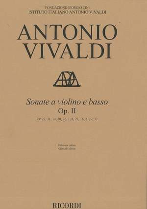 Antonio Vivaldi: Sonate a Violino e Basso, Op. II