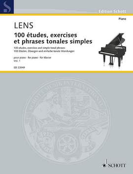 Lens, N: 100 études, Exercices Et Phrases Tonales Simples Vol. 1