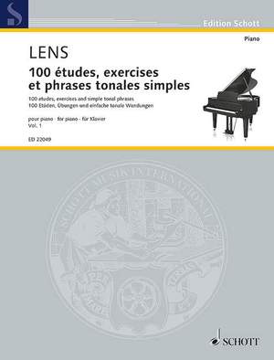 Lens, N: 100 études, Exercices Et Phrases Tonales Simples Vol. 1