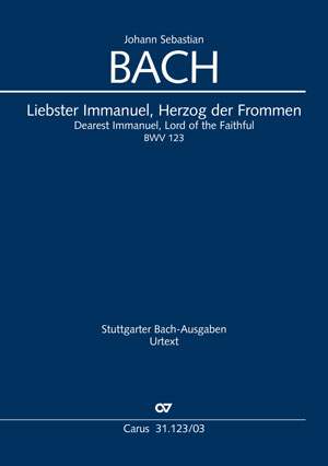 Bach, JS: Liebster Immanuel, Herzog der Frommen