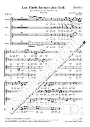 Bach, J S: Trauerode BWV 198