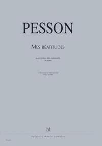 Pesson, Gerard: Mes Beatitudes (score)