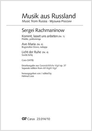 Rachmaninow: Ganznächtliche Vigil, Nr. 1, 6 und 4