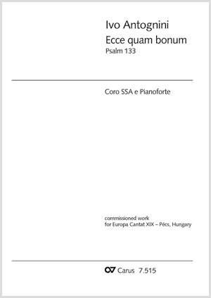 Antognini: Ecce quam bonum (Ps.133)