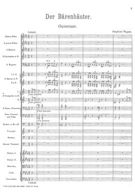 Wagner, Siegfried: Der Bärenhäuter – Overture