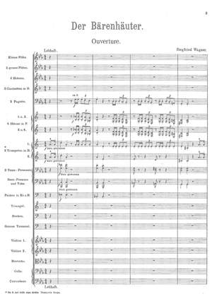 Wagner, Siegfried: Der Bärenhäuter – Overture