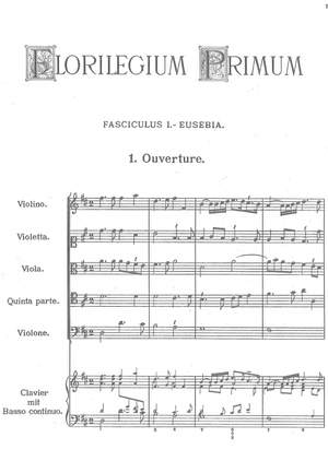 Muffat, Georg: Florilegium Primum & Secundum for string quintet and Basso continuo