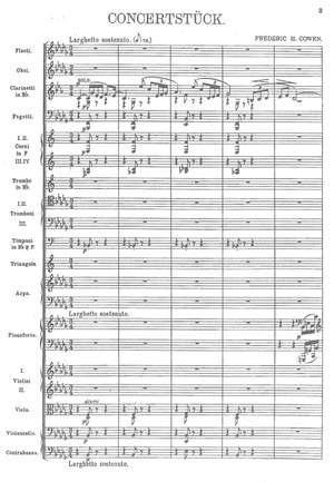 Cowen, Frederic: Konzertstück for Piano and Orchestra