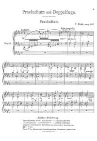 Klose, Friedrich: Prelude and Fugue for organ, 4 trumpets, and 4 trombones