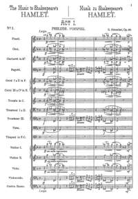 Henschel, George: Music to Shakespeare’s Hamlet, Op. 50, Incidental Music